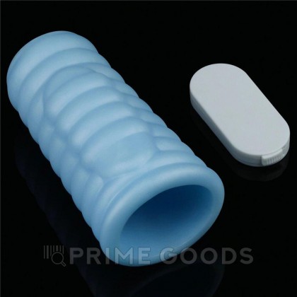 Насадка на пенис с вибрацией Wave Knights Ring (10*3,7) голубая от sex shop primegoods фото 3