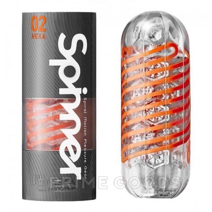 Новинка! Мастурбатор с вращением Hexa Spinner - Tenga (прозрачный) от sex shop primegoods