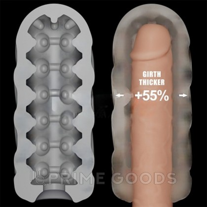 Мастурбатор-насадка с вибрацией Lovetoy Knights Ring Spiral (13,5*5,5 см) от sex shop primegoods фото 3