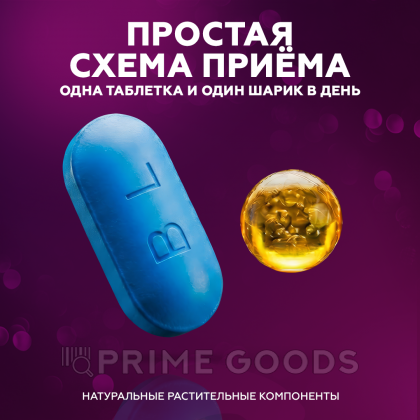 Возбуждющее средство для мужчин USA Blue Shark (12 таблеток + 12 витаминов) от sex shop primegoods фото 5