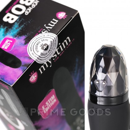 Вибратор Mystim Hop Hop Bob с электростимуляцией, черный от sex shop primegoods фото 2