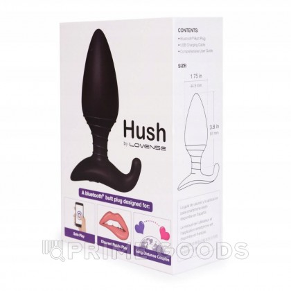 Анальная пробка со смарт-приложением Lovense Hush первого поколения (средняя 44,5*120мм) от sex shop primegoods фото 7