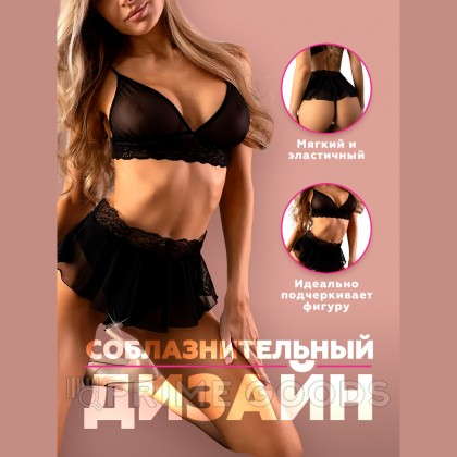Игривые трусики с доступом и короткой юбочкой (Easy to love) (S/M; 42-44) от sex shop primegoods фото 7