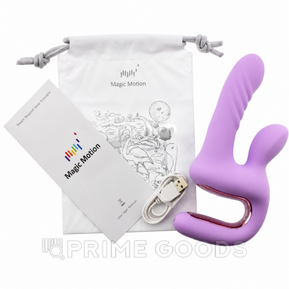 Вибратор для двойной стимуляции Magic Duet от Magic Motion сиреневый от sex shop primegoods фото 6