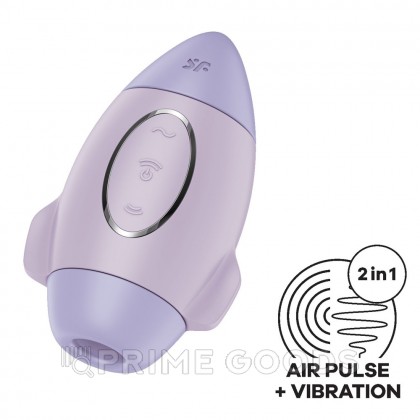 Стимулятор клитора с воздушной стимуляцией и вибрацией Satisfyer Mission Control (лиловый) от sex shop primegoods фото 4
