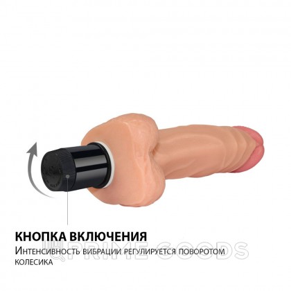 Вибратор реалистик гнущийся, 23,5 х 4 см от sex shop primegoods фото 3