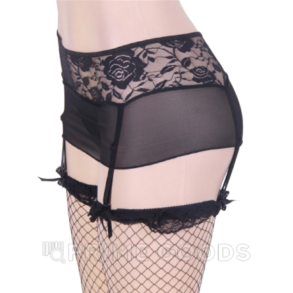 Пояс для чулок Sexy Lace Black, 3XL от sex shop primegoods