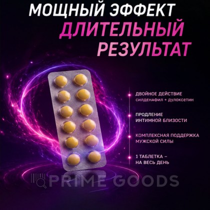 Препарат для улучшения и продления эрекции Malegra DXT (10 таб.) от sex shop primegoods фото 5