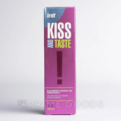 Гель с ароматом ежевики и согревающим эффектом INTT Kiss and taste! 55 мл от sex shop primegoods фото 3