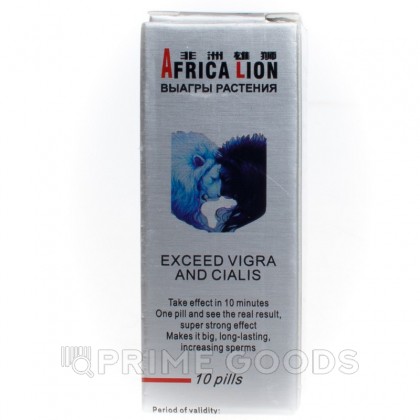 Мужской возбудитель Africa Lion 10 табл. от sex shop primegoods фото 2