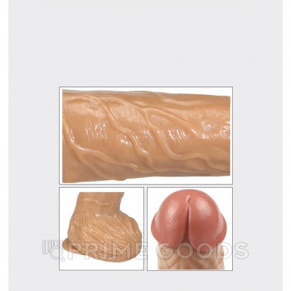 Фаллоимитатор с вибрацией Real Extreme Extra Girth (22 см) от sex shop primegoods фото 2