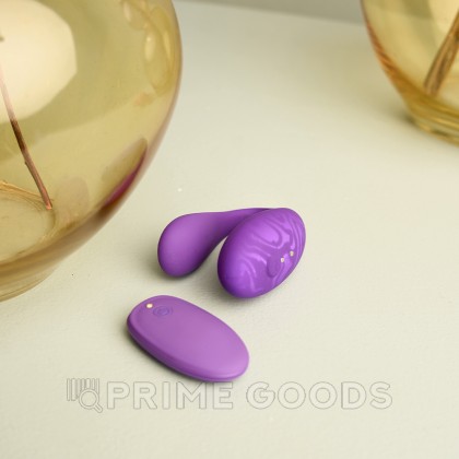 Вибратор для пар Tween+ с управлением через приложение от Amovibe фиолетовый от sex shop primegoods фото 5