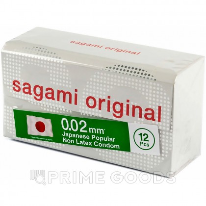 Презервативы полиуретановые Sagami Original 0.02, 12 шт. от sex shop primegoods