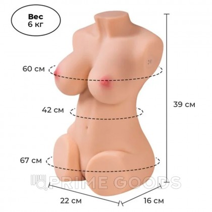 Сексуальное женское тело с двойным входом для мастурбации Wendy от sex shop primegoods фото 13