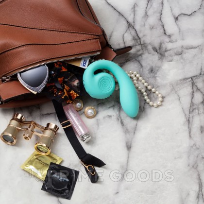 Двойной стимулятор точки G SVibe Snail GIZI цвет тиффани от sex shop primegoods фото 4