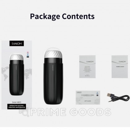 Интерактивный мужской мастурбатор Sam Neo с вибрацией Svakom от sex shop primegoods фото 7