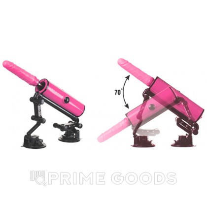Секс-машина Pink-Punk MotorLovers ABS розовая (36 см.) от sex shop primegoods фото 12