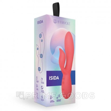 Вибратор кролик из жидкого силикона Isida, цвет коралловый (INFINITE) от sex shop primegoods фото 3