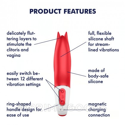 Вибромассажер Satisfyer Vibes Power Flower (18,5 см) от sex shop primegoods фото 2