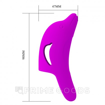 Вибрирующая насадка на палец Delphini от sex shop primegoods фото 7