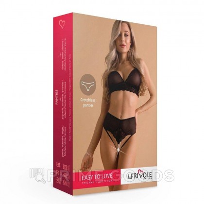 Высокие трусики с доступом, жемчугом и кружевными вставками Easy to love (L/XL; 46-48) от sex shop primegoods фото 10