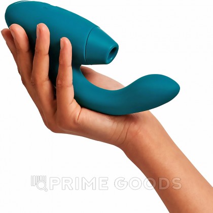 Cтимулятор клитора и точки G Womanizer DUO 2, бирюзовый от sex shop primegoods фото 5