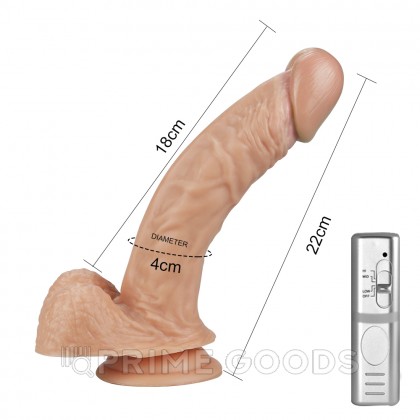 Вибратор на присоске к стене - 22 см. от sex shop primegoods фото 2