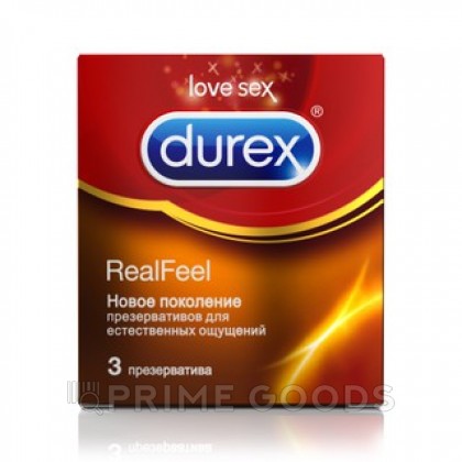 Презервативы Durex real feel - 3 шт. от sex shop primegoods