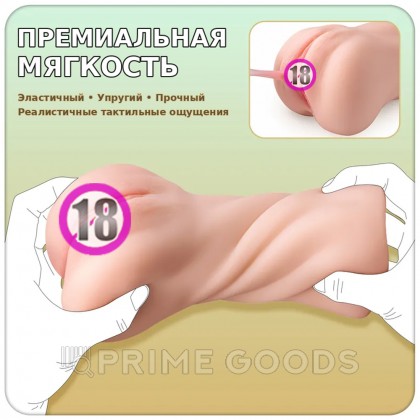 Реалистичный мастурбатор в виде вагины и половых губ Elaine от sex shop primegoods фото 10