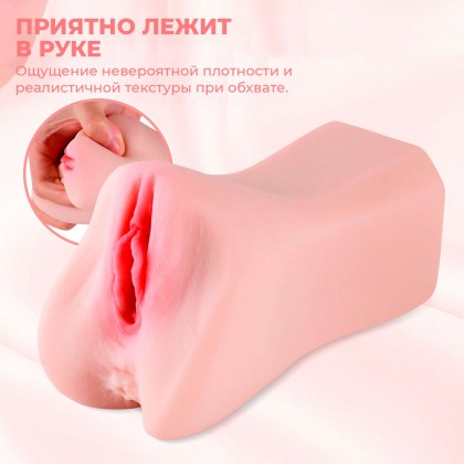Реалистичный мастурбатор в виде вагины и половых губ Candice от sex shop primegoods фото 4