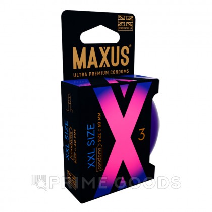 Презервативы MAXUS X-Edition XXL, гладкие, увеличенного размера, 3 шт от sex shop primegoods фото 3