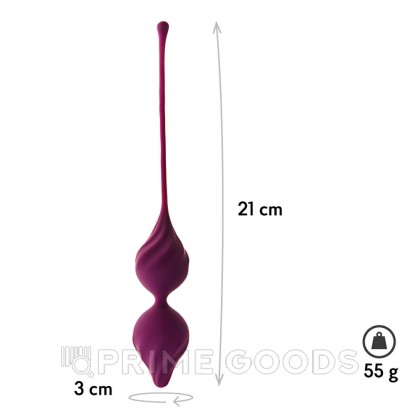 Вагинальные шарики Alcor LYRA Le Frivole, в cливовом цвете, One Size от sex shop primegoods фото 4