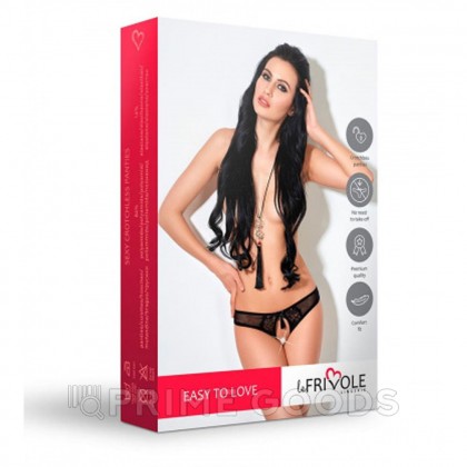 Трусики с доступом и кружевными вставками Easy to love (XS/S, 40-42) от sex shop primegoods фото 2