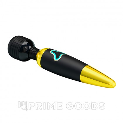 Перезаряжаемый вибромассажер «Body wand» с 7 режимами вибрации, золотой от sex shop primegoods фото 4
