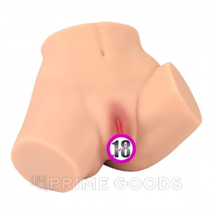 Реалистичный двойной мастурбатор Aiva (вагина+анус) от sex shop primegoods фото 2