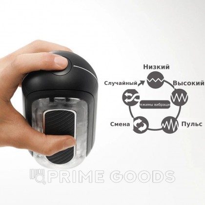 Мастурбатор Tenga Flip Zero Gravity с вибрацией, черный от sex shop primegoods фото 2