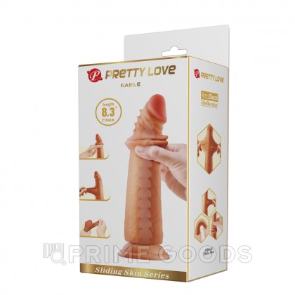 Реалистичный фаллоимитатор Kable (21 см) коричневый от sex shop primegoods фото 13