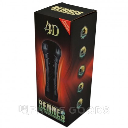Реалистичный мастурбатор в тубе Rennes с вибрацией от sex shop primegoods фото 9