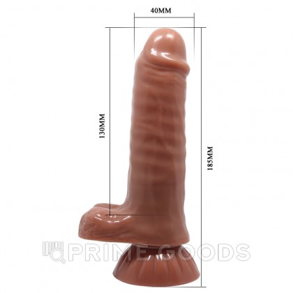 Фаллоимитатор с вибрацией и пультом ДУ Beautiful Maddox (18,5×4 см) от sex shop primegoods фото 3