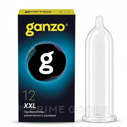 Презервативы увеличенного размера Ganzo XXL Black edition, 12 шт. от sex shop primegoods