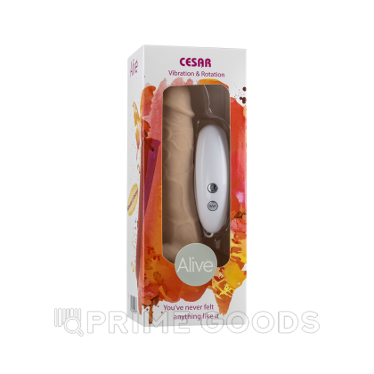 Реалистичный вибратор - Alive Cesar Vibration & Rotation Vibrator от sex shop primegoods фото 2