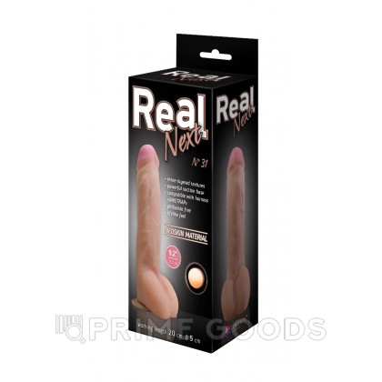 Фаллоимитатор неоскин на присоске в коробке REAL Next № 31 (раб. длина 18,5 см.) от sex shop primegoods фото 4