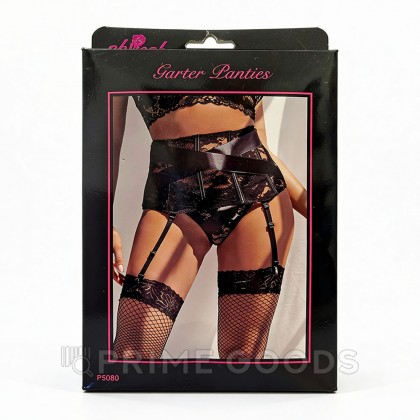 Кружевной пояс для чулок с на шнуровке Floral Lace (S) от sex shop primegoods фото 2