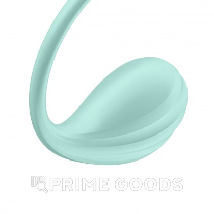 Виброяйцо Satisfyer Smooth Petal бирюзовый (Connect App) от sex shop primegoods фото 3