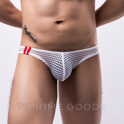Мужские трусы из дышащей сетки белые (XL) от sex shop primegoods фото 2