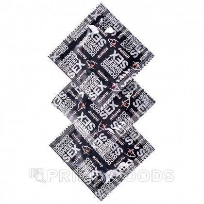 Презервативы DOMINO SWEET SEX STRAWBERRY COCTAIL 3 штуки (оральные) от sex shop primegoods фото 3