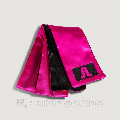 Сатиновая лента розово-черная Adrien lastic от sex shop primegoods фото 4