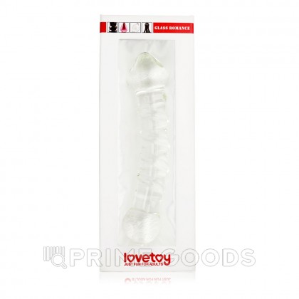 Рельефный стеклянный стимулятор, прозрачный  от sex shop primegoods фото 3