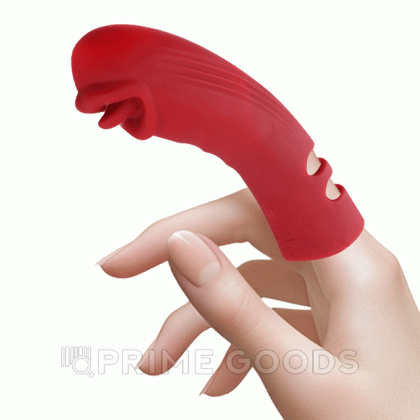 Силиконовый вибратор на палец с дополнительной стимуляцией от sex shop primegoods