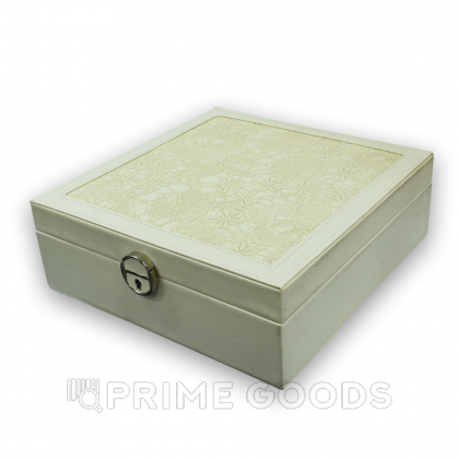 Органайзер квадратный (кожзам) бежевый от sex shop primegoods фото 3